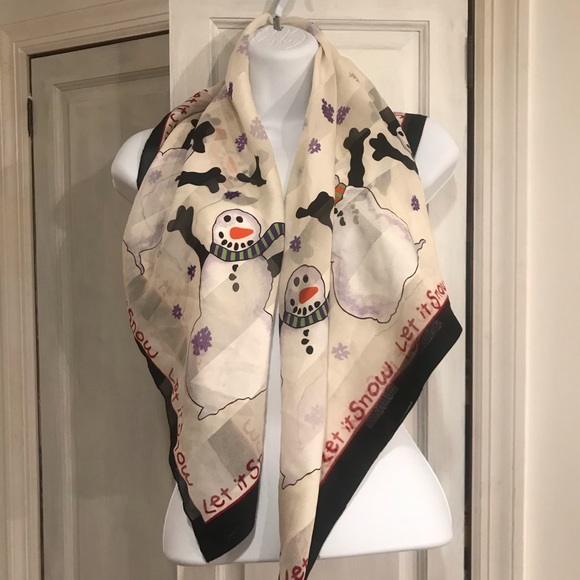 Save the Children Large Snowman Scarf - Picture 1 of 6